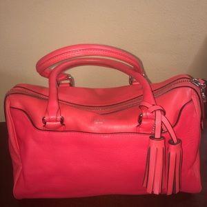 Leather coach purse